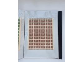 1922/23, Bestand von rund 390 Bogen, dabei OPD-Drucke und bessere wie 330B mehrfach und 334B, teils fehlerhaft bzw. gefaltet/