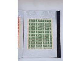 1922/23, Bestand von rund 390 Bogen, dabei OPD-Drucke und bessere wie 330B mehrfach und 334B, teils fehlerhaft bzw. gefaltet/