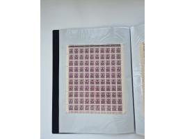 1922/23, Bestand von rund 390 Bogen, dabei OPD-Drucke und bessere wie 330B mehrfach und 334B, teils fehlerhaft bzw. gefaltet/