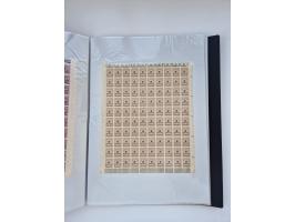 1922/23, Bestand von rund 390 Bogen, dabei OPD-Drucke und bessere wie 330B mehrfach und 334B, teils fehlerhaft bzw. gefaltet/