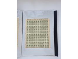 1922/23, Bestand von rund 390 Bogen, dabei OPD-Drucke und bessere wie 330B mehrfach und 334B, teils fehlerhaft bzw. gefaltet/