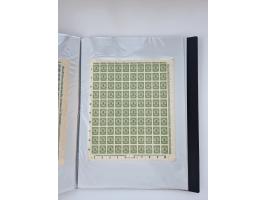 1922/23, Bestand von rund 390 Bogen, dabei OPD-Drucke und bessere wie 330B mehrfach und 334B, teils fehlerhaft bzw. gefaltet/