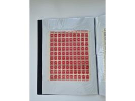 1922/23, Bestand von rund 390 Bogen, dabei OPD-Drucke und bessere wie 330B mehrfach und 334B, teils fehlerhaft bzw. gefaltet/