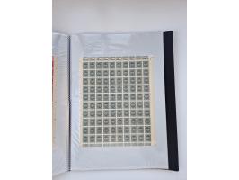 1922/23, Bestand von rund 390 Bogen, dabei OPD-Drucke und bessere wie 330B mehrfach und 334B, teils fehlerhaft bzw. gefaltet/