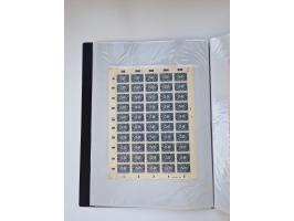 1922/23, Bestand von rund 390 Bogen, dabei OPD-Drucke und bessere wie 330B mehrfach und 334B, teils fehlerhaft bzw. gefaltet/