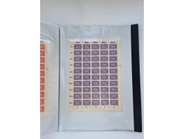 1922/23, Bestand von rund 390 Bogen, dabei OPD-Drucke und bessere wie 330B mehrfach und 334B, teils fehlerhaft bzw. gefaltet/
