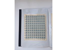 1922/23, Bestand von rund 390 Bogen, dabei OPD-Drucke und bessere wie 330B mehrfach und 334B, teils fehlerhaft bzw. gefaltet/