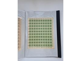 1922/23, Bestand von rund 390 Bogen, dabei OPD-Drucke und bessere wie 330B mehrfach und 334B, teils fehlerhaft bzw. gefaltet/