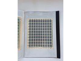 1922/23, Bestand von rund 390 Bogen, dabei OPD-Drucke und bessere wie 330B mehrfach und 334B, teils fehlerhaft bzw. gefaltet/