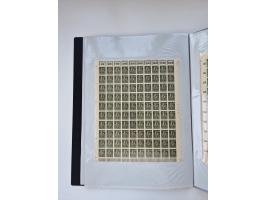 1922/23, Bestand von rund 390 Bogen, dabei OPD-Drucke und bessere wie 330B mehrfach und 334B, teils fehlerhaft bzw. gefaltet/