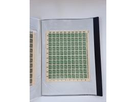 1922/23, Bestand von rund 390 Bogen, dabei OPD-Drucke und bessere wie 330B mehrfach und 334B, teils fehlerhaft bzw. gefaltet/