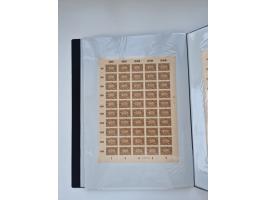 1922/23, Bestand von rund 390 Bogen, dabei OPD-Drucke und bessere wie 330B mehrfach und 334B, teils fehlerhaft bzw. gefaltet/