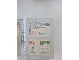 1949/80(ca.), über 1100 Briefe und Karten, dabei bessere frühe Frankaturen