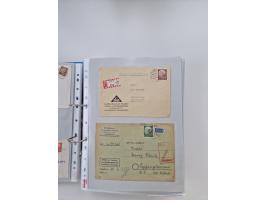 1949/80(ca.), über 1100 Briefe und Karten, dabei bessere frühe Frankaturen