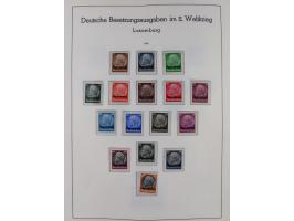 1939/45, ungebrauchter/postfrischer und gestempelter Bestand mit Lagerbuch, Teilsammlungen und Steckkarten. Dabei Sudetenland