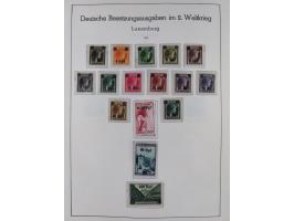 1939/45, ungebrauchter/postfrischer und gestempelter Bestand mit Lagerbuch, Teilsammlungen und Steckkarten. Dabei Sudetenland