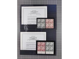 1954/60, Heuß, meist postfrische Lagerpartie, dabei etwa 13 kpl. Sätze und vier 4er-Blocks 50 Pfg., teils signiert, 3 Atteste