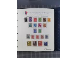 1940/2014(ca.), vorwiegend postfrische Sammlungen, dabei Französische Zone inkl. Mi.-Nr. 46II postfrisch, Bizone Mi.-Nr. 52-6