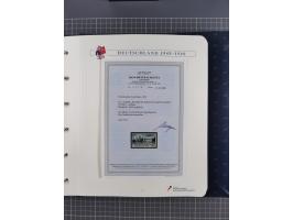 1940/2014(ca.), vorwiegend postfrische Sammlungen, dabei Französische Zone inkl. Mi.-Nr. 46II postfrisch, Bizone Mi.-Nr. 52-6