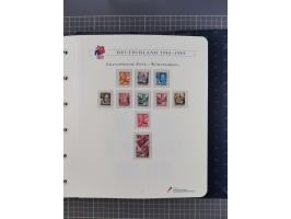 1940/2014(ca.), vorwiegend postfrische Sammlungen, dabei Französische Zone inkl. Mi.-Nr. 46II postfrisch, Bizone Mi.-Nr. 52-6