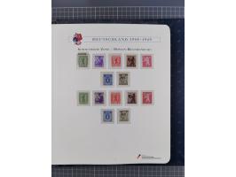 1940/2014(ca.), vorwiegend postfrische Sammlungen, dabei Französische Zone inkl. Mi.-Nr. 46II postfrisch, Bizone Mi.-Nr. 52-6