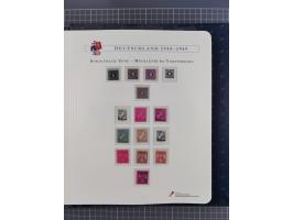 1940/2014(ca.), vorwiegend postfrische Sammlungen, dabei Französische Zone inkl. Mi.-Nr. 46II postfrisch, Bizone Mi.-Nr. 52-6