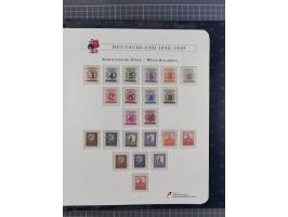 1940/2014(ca.), vorwiegend postfrische Sammlungen, dabei Französische Zone inkl. Mi.-Nr. 46II postfrisch, Bizone Mi.-Nr. 52-6