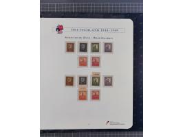 1940/2014(ca.), vorwiegend postfrische Sammlungen, dabei Französische Zone inkl. Mi.-Nr. 46II postfrisch, Bizone Mi.-Nr. 52-6