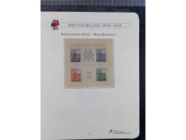 1940/2014(ca.), vorwiegend postfrische Sammlungen, dabei Französische Zone inkl. Mi.-Nr. 46II postfrisch, Bizone Mi.-Nr. 52-6