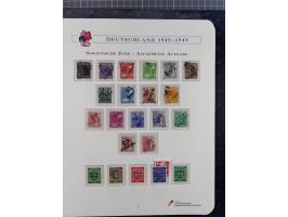 1940/2014(ca.), vorwiegend postfrische Sammlungen, dabei Französische Zone inkl. Mi.-Nr. 46II postfrisch, Bizone Mi.-Nr. 52-6