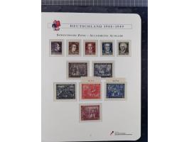 1940/2014(ca.), vorwiegend postfrische Sammlungen, dabei Französische Zone inkl. Mi.-Nr. 46II postfrisch, Bizone Mi.-Nr. 52-6