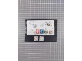 1856/66, small lot, including 4 colour franking large Hermes Heads, 3 fronts GB to Portugal, Cross of Savoy, etc.