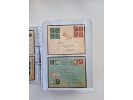 1850/1920, kleine Sammlung mit zusätzlich einigen hundert Briefen, Karten und Paketkarten der Pfennig-Zeit