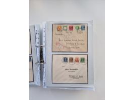 1850/1920, kleine Sammlung mit zusätzlich einigen hundert Briefen, Karten und Paketkarten der Pfennig-Zeit