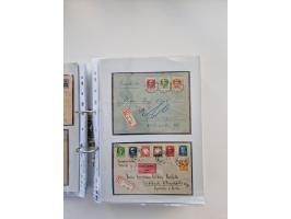 1850/1920, kleine Sammlung mit zusätzlich einigen hundert Briefen, Karten und Paketkarten der Pfennig-Zeit