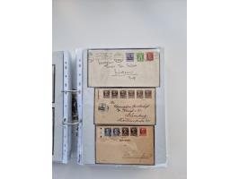 1850/1920, kleine Sammlung mit zusätzlich einigen hundert Briefen, Karten und Paketkarten der Pfennig-Zeit