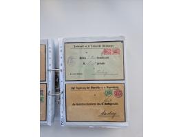 1850/1920, kleine Sammlung mit zusätzlich einigen hundert Briefen, Karten und Paketkarten der Pfennig-Zeit