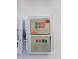 1850/1920, kleine Sammlung mit zusätzlich einigen hundert Briefen, Karten und Paketkarten der Pfennig-Zeit