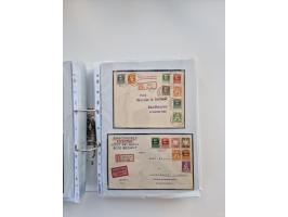 1850/1920, kleine Sammlung mit zusätzlich einigen hundert Briefen, Karten und Paketkarten der Pfennig-Zeit