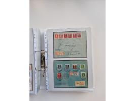 1850/1920, kleine Sammlung mit zusätzlich einigen hundert Briefen, Karten und Paketkarten der Pfennig-Zeit