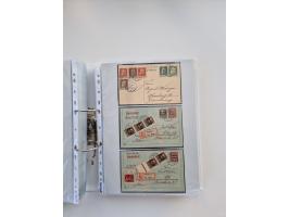 1850/1920, kleine Sammlung mit zusätzlich einigen hundert Briefen, Karten und Paketkarten der Pfennig-Zeit
