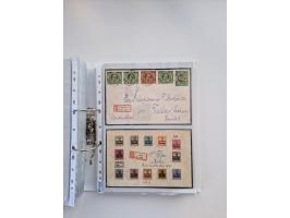 1850/1920, kleine Sammlung mit zusätzlich einigen hundert Briefen, Karten und Paketkarten der Pfennig-Zeit