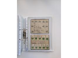 1850/1920, kleine Sammlung mit zusätzlich einigen hundert Briefen, Karten und Paketkarten der Pfennig-Zeit