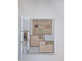 1850/1920, kleine Sammlung mit zusätzlich einigen hundert Briefen, Karten und Paketkarten der Pfennig-Zeit