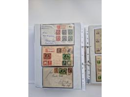 1850/1920, kleine Sammlung mit zusätzlich einigen hundert Briefen, Karten und Paketkarten der Pfennig-Zeit