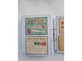 1850/1920, kleine Sammlung mit zusätzlich einigen hundert Briefen, Karten und Paketkarten der Pfennig-Zeit