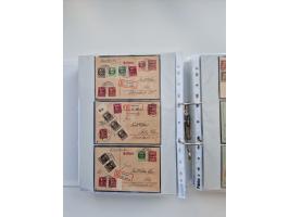 1850/1920, kleine Sammlung mit zusätzlich einigen hundert Briefen, Karten und Paketkarten der Pfennig-Zeit