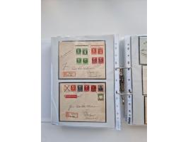 1850/1920, kleine Sammlung mit zusätzlich einigen hundert Briefen, Karten und Paketkarten der Pfennig-Zeit
