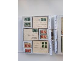 1850/1920, kleine Sammlung mit zusätzlich einigen hundert Briefen, Karten und Paketkarten der Pfennig-Zeit