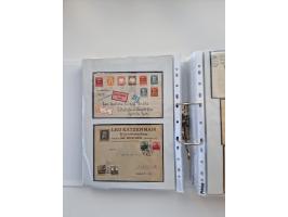 1850/1920, kleine Sammlung mit zusätzlich einigen hundert Briefen, Karten und Paketkarten der Pfennig-Zeit